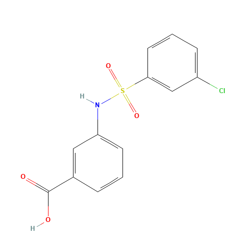 3-[(3-chlorophenyl)sulfonylamino]benzoic acid (CAS: 749884-42-2) - Related Chemical Product
