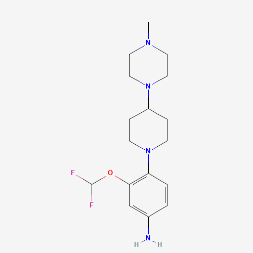 3-(difluoromethoxy)-4-[4-(4-methylpiperazin-1-yl)piperidin-1-yl]aniline (CAS: 1373417-07-2) - Related Chemical Product