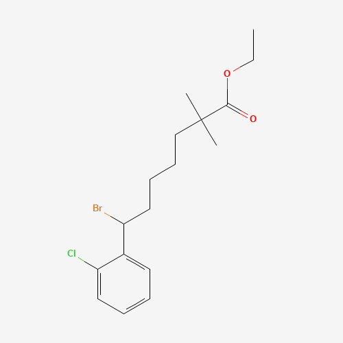 ethyl 7-bromo-7-(2-chlorophenyl)-2,2-dimethylheptanoate (CAS: 1373492-27-3) - Related Chemical Product
