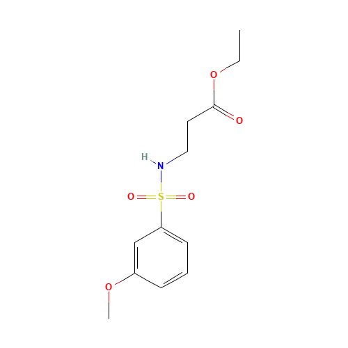 ethyl 3-[(3-methoxyphenyl)sulfonylamino]propanoate (CAS: 350687-90-0) - Related Chemical Product