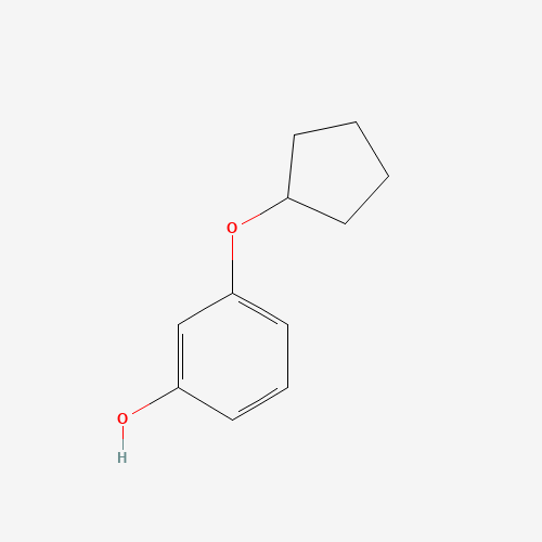 3-cyclopentyloxyphenol (CAS: 163419-05-4) - Chemical Structure and Molecular Formula 