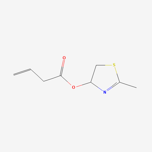 (2-methyl-4,5-dihydro-1,3-thiazol-4-yl) but-3-enoate (CAS: 533887-37-5) - Chemical Structure and Molecular Formula 