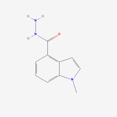 1-methylindole-4-carbohydrazide (CAS: 867290-78-6) - Chemical Structure and Molecular Formula 