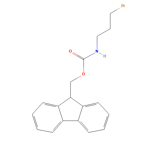 9H-fluoren-9-ylmethyl N-(3-bromopropyl)carbamate (CAS: 186663-83-2) - Related Chemical Product