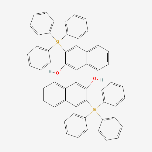 1-(2-hydroxy-3-triphenylsilylnaphthalen-1-yl)-3-triphenylsilylnaphthalen-2-ol chemical structure 1-(2-hydroxy-3-triphenylsilylnaphthalen-1-yl)-3-triphenylsilylnaphthalen-2-ol (CAS: 111822-69-6) - Chemical Structure and Molecular Formula