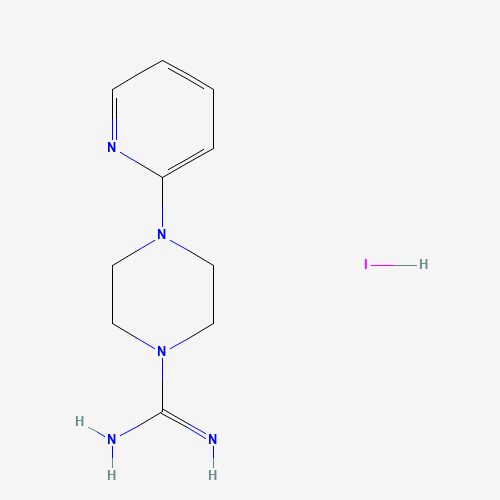 4-pyridin-2-ylpiperazine-1-carboximidamide;hydroiodide (CAS: 849776-32-5) - Chemical Structure and Molecular Formula 