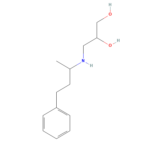 3-(4-phenylbutan-2-ylamino)propane-1,2-diol (CAS: 126008-14-8) - Related Chemical Product