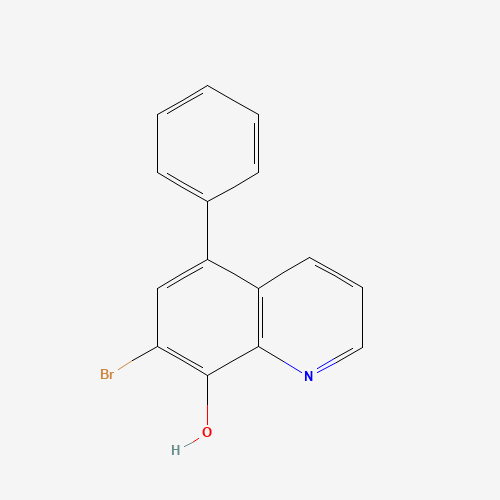 7-bromo-5-phenylquinolin-8-ol (CAS: 648896-53-1) - Chemical Structure and Molecular Formula 