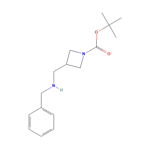tert-butyl 3-[(benzylamino)methyl]azetidine-1-carboxylate (CAS: 177947-98-7) - Chemical Structure and Molecular Formula 