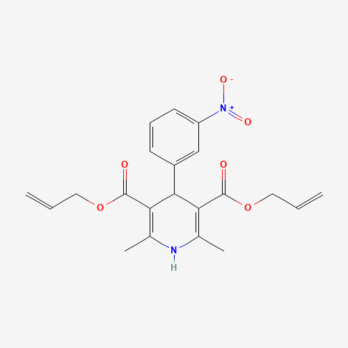 bis(prop-2-enyl) 2,6-dimethyl-4-(3-nitrophenyl)-1,4-dihydropyridine-3,5-dicarboxylate (CAS: 70172-98-4) - Related Chemical Product