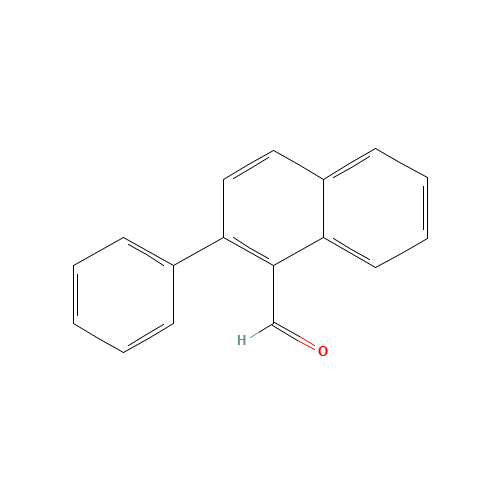 2-phenylnaphthalene-1-carbaldehyde (CAS: 137869-22-8) - Chemical Structure and Molecular Formula 