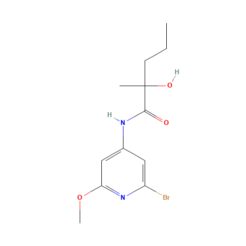 N-(2-bromo-6-methoxypyridin-4-yl)-2-hydroxy-2-methylpentanamide (CAS: 1433905-01-1) - Related Chemical Product