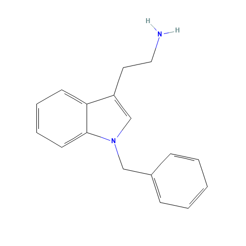 2-(1-benzylindol-3-yl)ethanamine (CAS: 4307-98-6) - Chemical Structure and Molecular Formula 