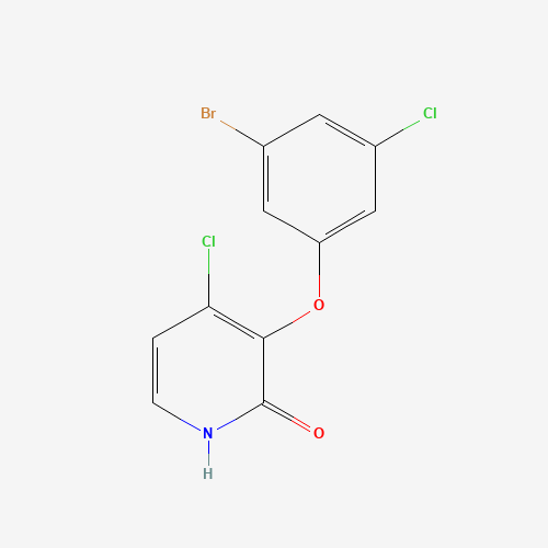 3-(3-bromo-5-chlorophenoxy)-4-chloro-1H-pyridin-2-one (CAS: 1338226-10-0) - Chemical Structure and Molecular Formula 