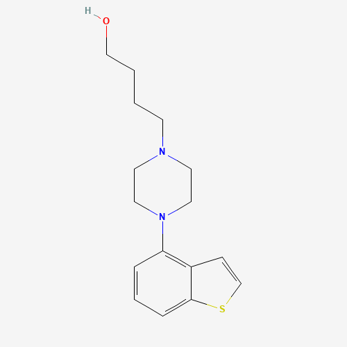 4-[4-(1-benzothiophen-4-yl)piperazin-1-yl]butan-1-ol (CAS: 913614-15-0) - Chemical Structure and Molecular Formula 
