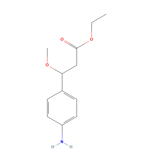 ethyl 3-(4-aminophenyl)-3-methoxypropanoate (CAS: 1354048-38-6) - Related Chemical Product