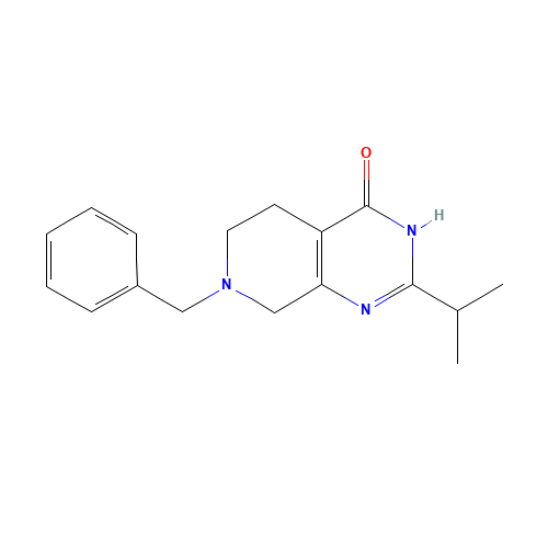 7-benzyl-2-propan-2-yl-1,5,6,8-tetrahydropyrido[3,4-d]pyrimidin-4-one (CAS: 1112190-18-7) - Related Chemical Product