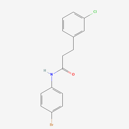 N-(4-bromophenyl)-3-(3-chlorophenyl)propanamide (CAS: 941472-59-9) - Chemical Structure and Molecular Formula 