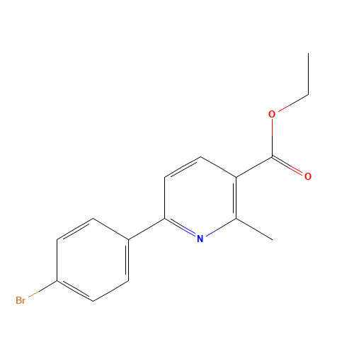 ethyl 6-(4-bromophenyl)-2-methylpyridine-3-carboxylate (CAS: 23258-01-7) - Related Chemical Product