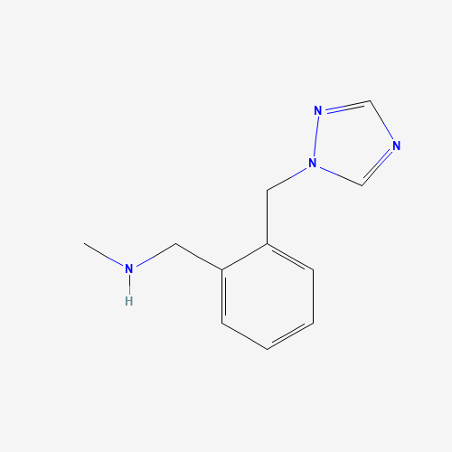 N-methyl-1-[2-(1,2,4-triazol-1-ylmethyl)phenyl]methanamine (CAS: 906352-64-5) - Related Chemical Product
