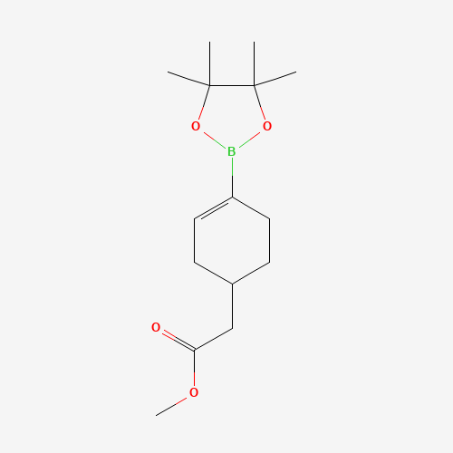 methyl 2-[4-(4,4,5,5-tetramethyl-1,3,2-dioxaborolan-2-yl)cyclohex-3-en-1-yl]acetate (CAS: 1109277-66-8) - Related Chemical Product
