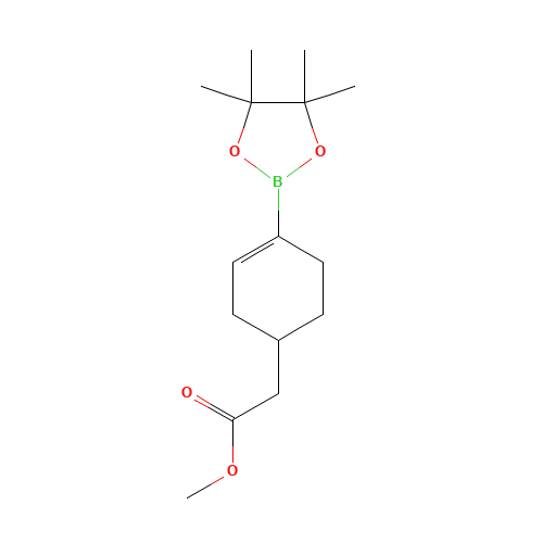 methyl 2-[4-(4,4,5,5-tetramethyl-1,3,2-dioxaborolan-2-yl)cyclohex-3-en-1-yl]acetate (CAS: 1109277-66-8) - Related Chemical Product