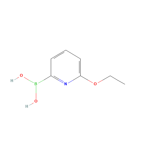 (6-ethoxypyridin-2-yl)boronic acid (CAS: 913373-41-8) - Chemical Structure and Molecular Formula 