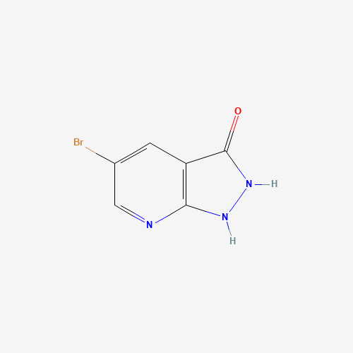 5-bromo-1,2-dihydropyrazolo[3,4-b]pyridin-3-one (CAS: 1086064-44-9) - Chemical Structure and Molecular Formula 