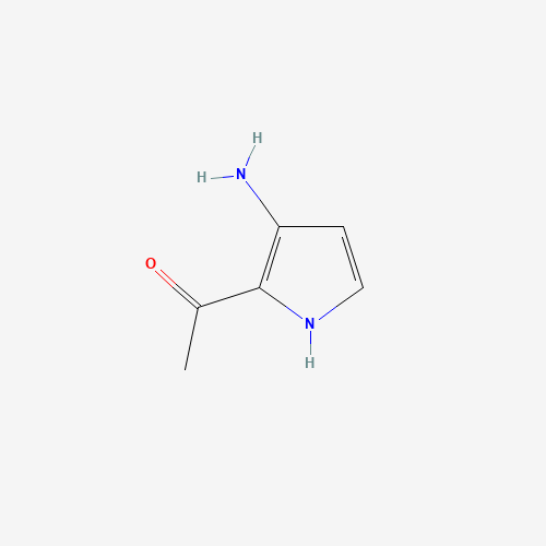 1-(3-amino-1H-pyrrol-2-yl)ethanone (CAS: 63385-08-0) - Chemical Structure and Molecular Formula 