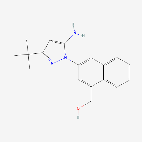 [3-(5-amino-3-tert-butylpyrazol-1-yl)naphthalen-1-yl]methanol (CAS: 897373-75-0) - Related Chemical Product