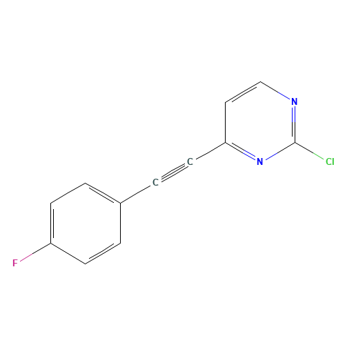 2-chloro-4-[2-(4-fluorophenyl)ethynyl]pyrimidine (CAS: 570376-20-4) - Related Chemical Product