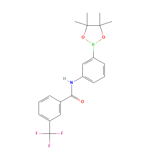 N-[3-(4,4,5,5-tetramethyl-1,3,2-dioxaborolan-2-yl)phenyl]-3-(trifluoromethyl)benzamide (CAS: 1225069-85-1) - Related Chemical Product