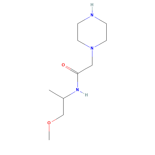N-(1-methoxypropan-2-yl)-2-piperazin-1-ylacetamide (CAS: 870008-02-9) - Related Chemical Product