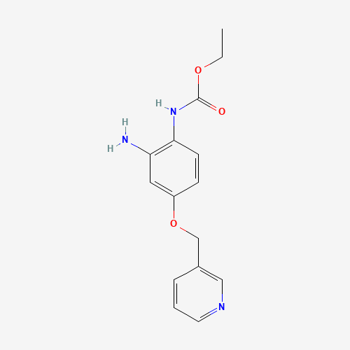 ethyl N-[2-amino-4-(pyridin-3-ylmethoxy)phenyl]carbamate (CAS: 1043425-08-6) - Related Chemical Product