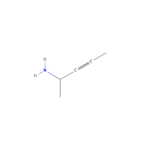 pent-3-yn-2-amine (CAS: 853304-18-4) - Chemical Structure and Molecular Formula 
