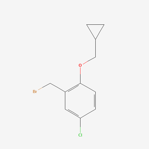 2-(bromomethyl)-4-chloro-1-(cyclopropylmethoxy)benzene (CAS: 1103261-00-2) - Related Chemical Product