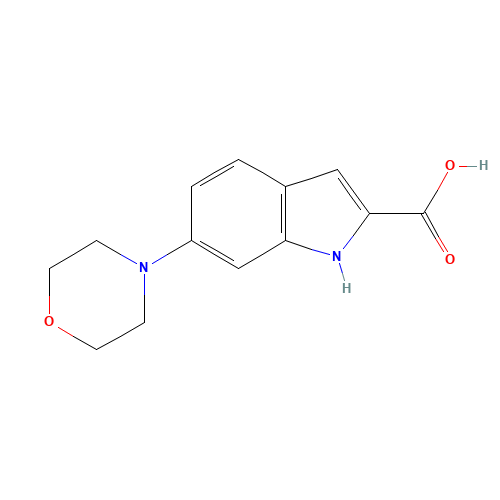6-morpholin-4-yl-1H-indole-2-carboxylic acid (CAS: 1158190-33-0) - Related Chemical Product