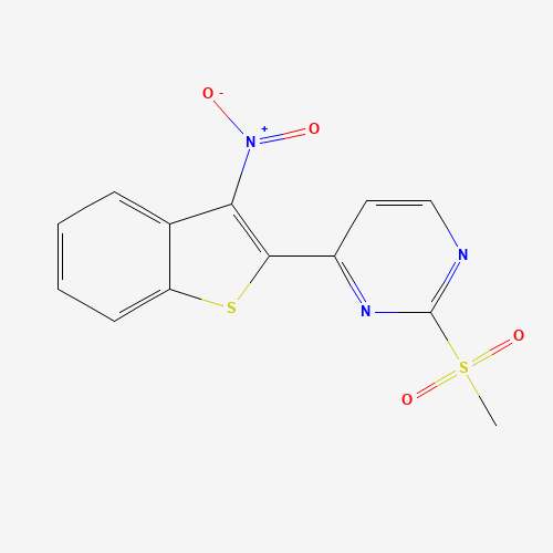2-methylsulfonyl-4-(3-nitro-1-benzothiophen-2-yl)pyrimidine (CAS: 893434-93-0) - Related Chemical Product