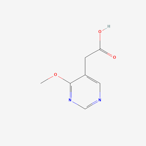 2-(4-methoxypyrimidin-5-yl)acetic acid (CAS: 1190392-35-8) - Chemical Structure and Molecular Formula 