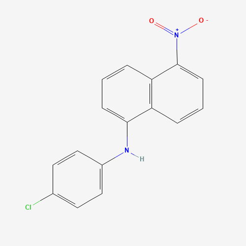 N-(4-chlorophenyl)-5-nitronaphthalen-1-amine (CAS: 1446113-39-8) - Chemical Structure and Molecular Formula 