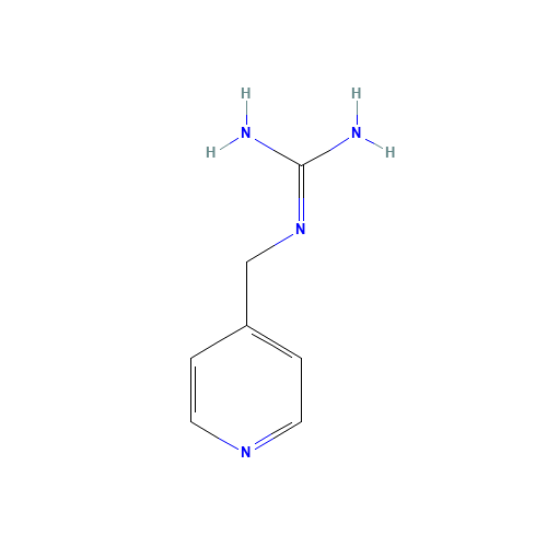 2-(pyridin-4-ylmethyl)guanidine (CAS: 45957-41-3) - Chemical Structure and Molecular Formula 