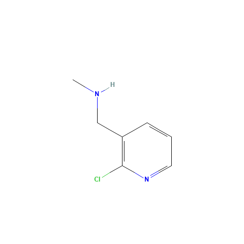 1-(2-chloropyridin-3-yl)-N-methylmethanamine (CAS: 120739-88-0) - Chemical Structure and Molecular Formula 