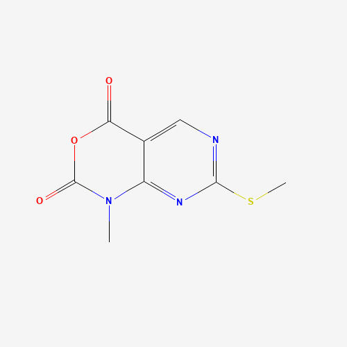 1-methyl-7-methylsulfanylpyrimido[4,5-d][1,3]oxazine-2,4-dione (CAS: 1253789-15-9) - Chemical Structure and Molecular Formula 