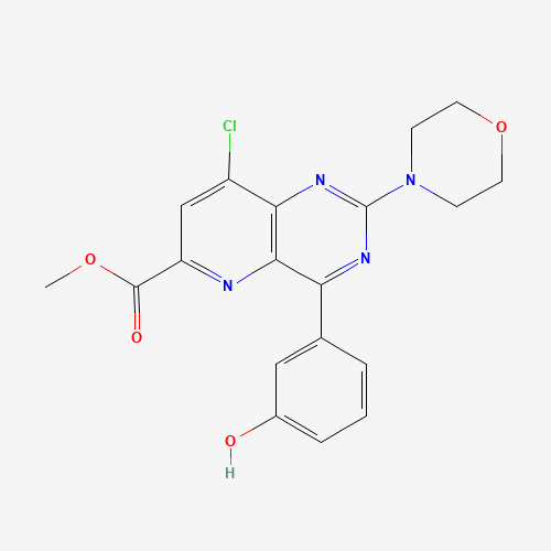 methyl 8-chloro-4-(3-hydroxyphenyl)-2-morpholin-4-ylpyrido[3,2-d]pyrimidine-6-carboxylate (CAS: 1240122-89-7) - Related Chemical Product
