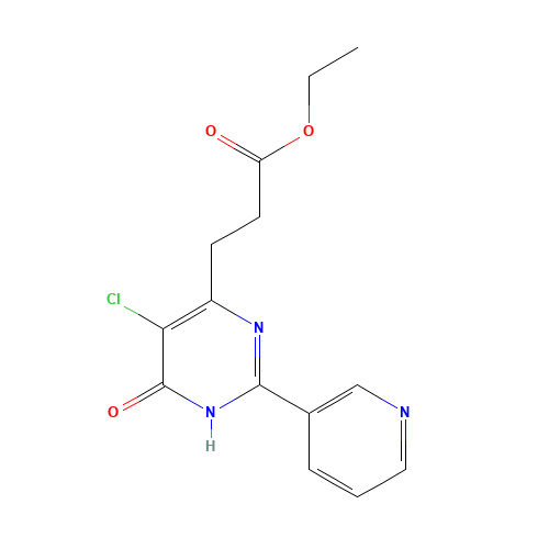 ethyl 3-(5-chloro-4-oxo-2-pyridin-3-yl-1H-pyrimidin-6-yl)propanoate (CAS: 1416374-45-2) - Related Chemical Product
