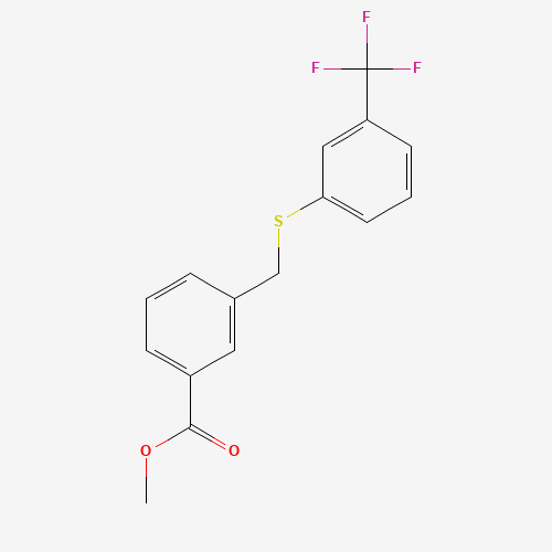 methyl 3-[[3-(trifluoromethyl)phenyl]sulfanylmethyl]benzoate (CAS: 650617-47-3) - Related Chemical Product