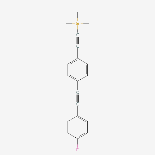 2-[4-[2-(4-fluorophenyl)ethynyl]phenyl]ethynyl-trimethylsilane (CAS: 910467-79-7) - Related Chemical Product