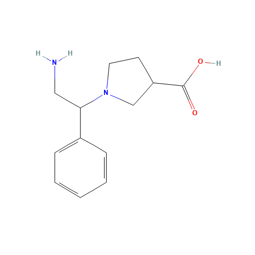 1-(2-amino-1-phenylethyl)pyrrolidine-3-carboxylic acid (CAS: 886364-11-0) - Related Chemical Product