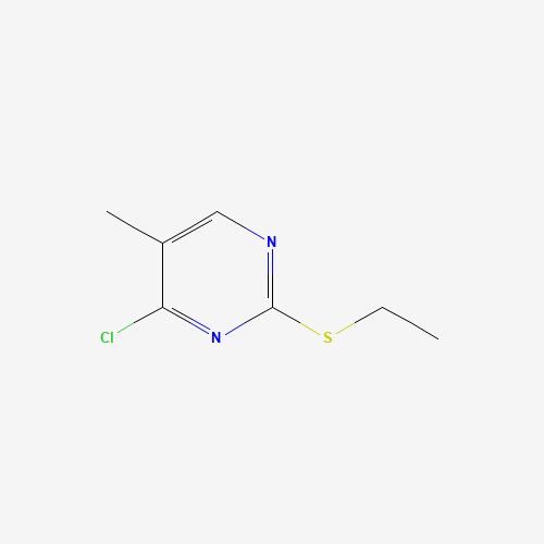 4-chloro-2-ethylsulfanyl-5-methylpyrimidine (CAS: 13480-96-1) - Chemical Structure and Molecular Formula 