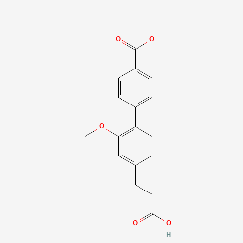 3-[3-methoxy-4-(4-methoxycarbonylphenyl)phenyl]propanoic acid (CAS: 406233-39-4) - Related Chemical Product